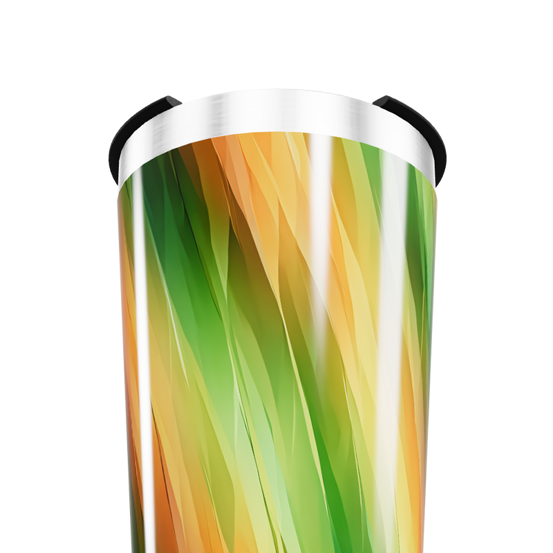 Copo Térmico - Estampa Verde e Laranja