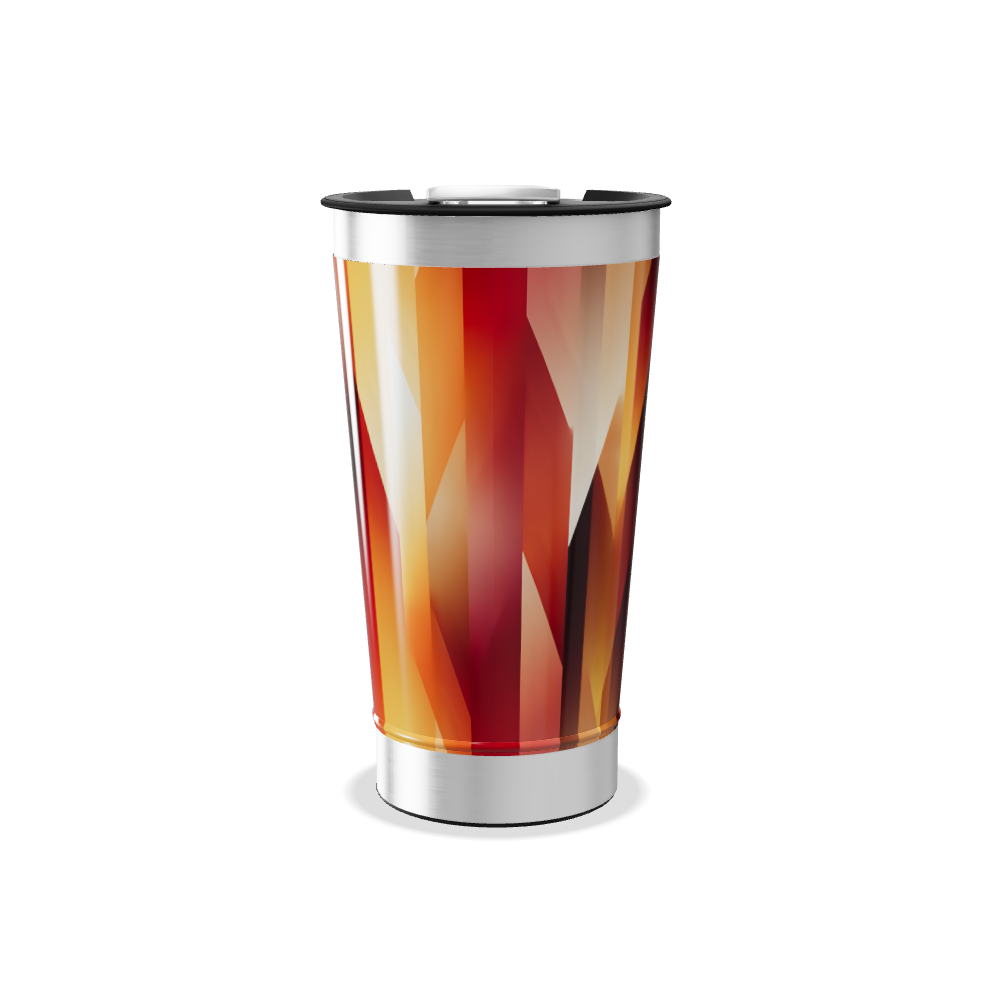 Copo Térmico - Geométrico Colorido Aço Inox