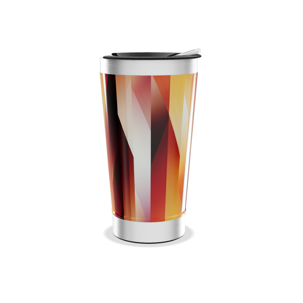 Copo Térmico - Geométrico Colorido Aço Inox