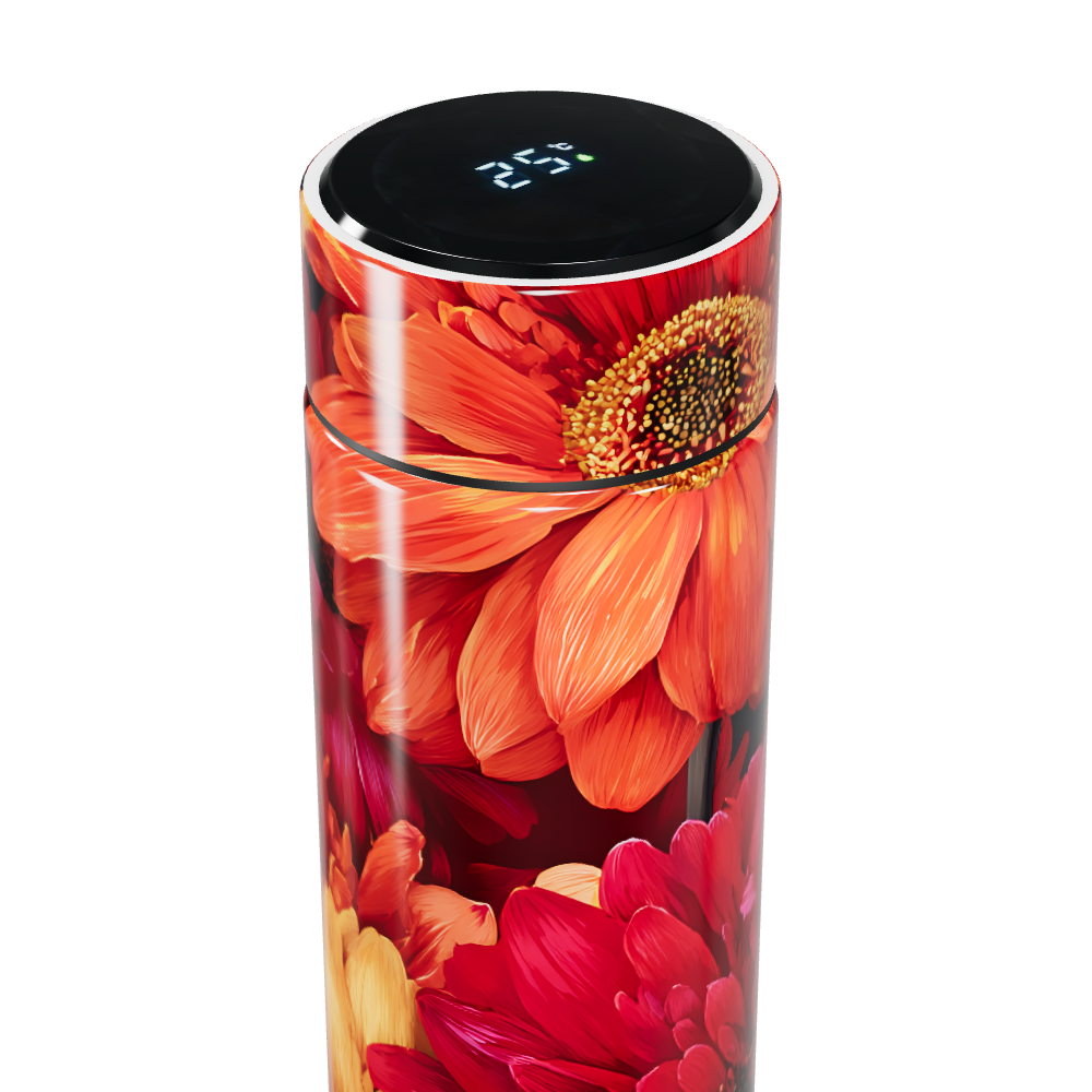 Garrafa Térmica Touch - Floral Colorida Inox