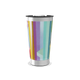 Copo Térmico - Com listras coloridas