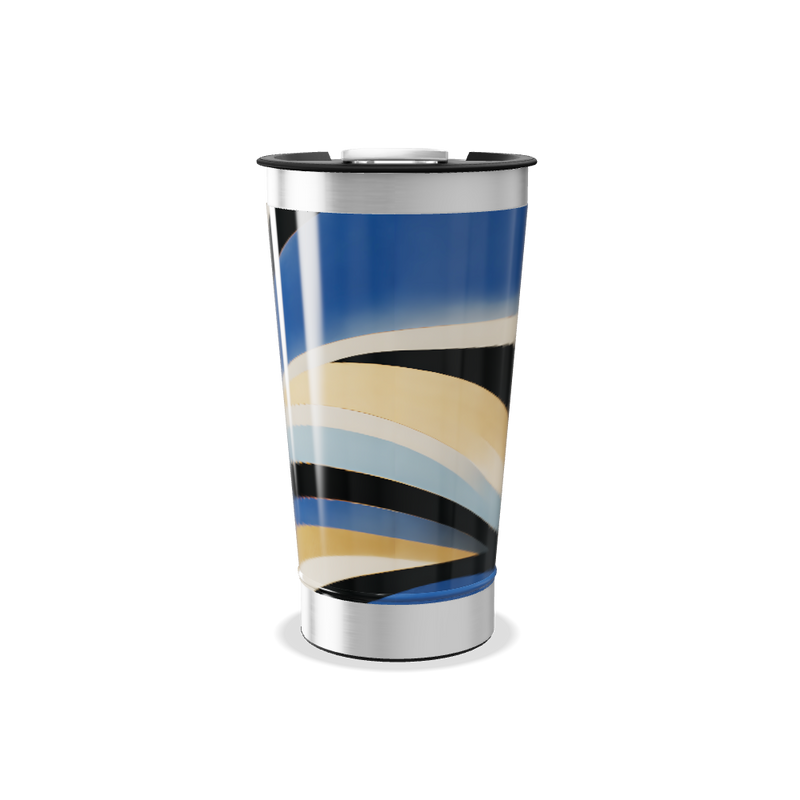 Copo Térmico - Estampa Ondas Azul