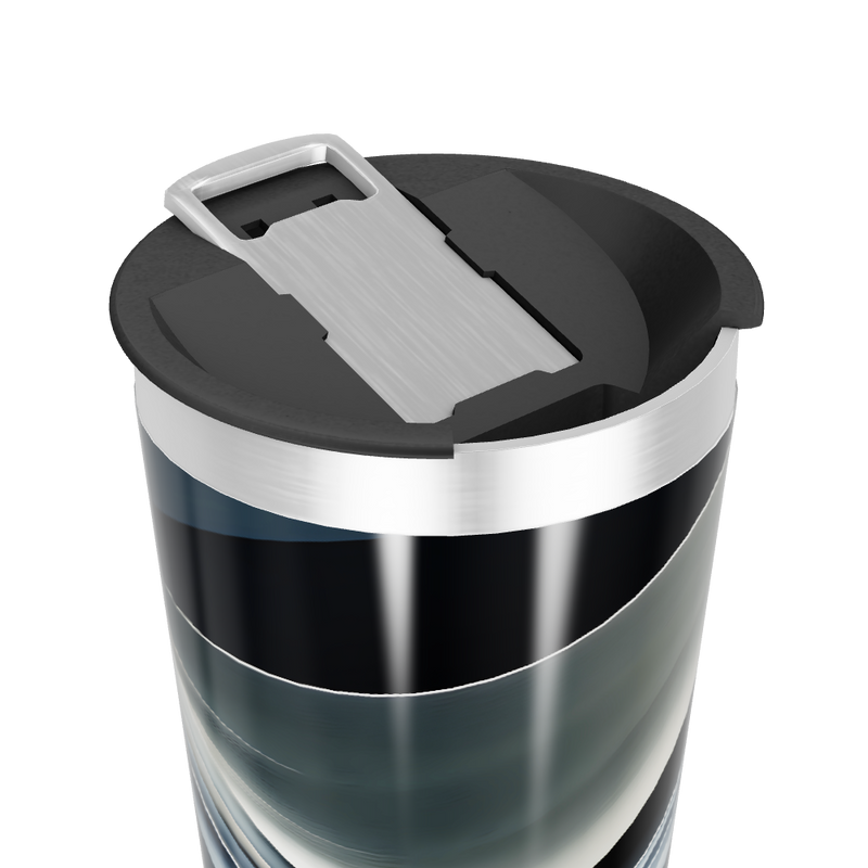 Copo Térmico - Preto Inox Design Moderno