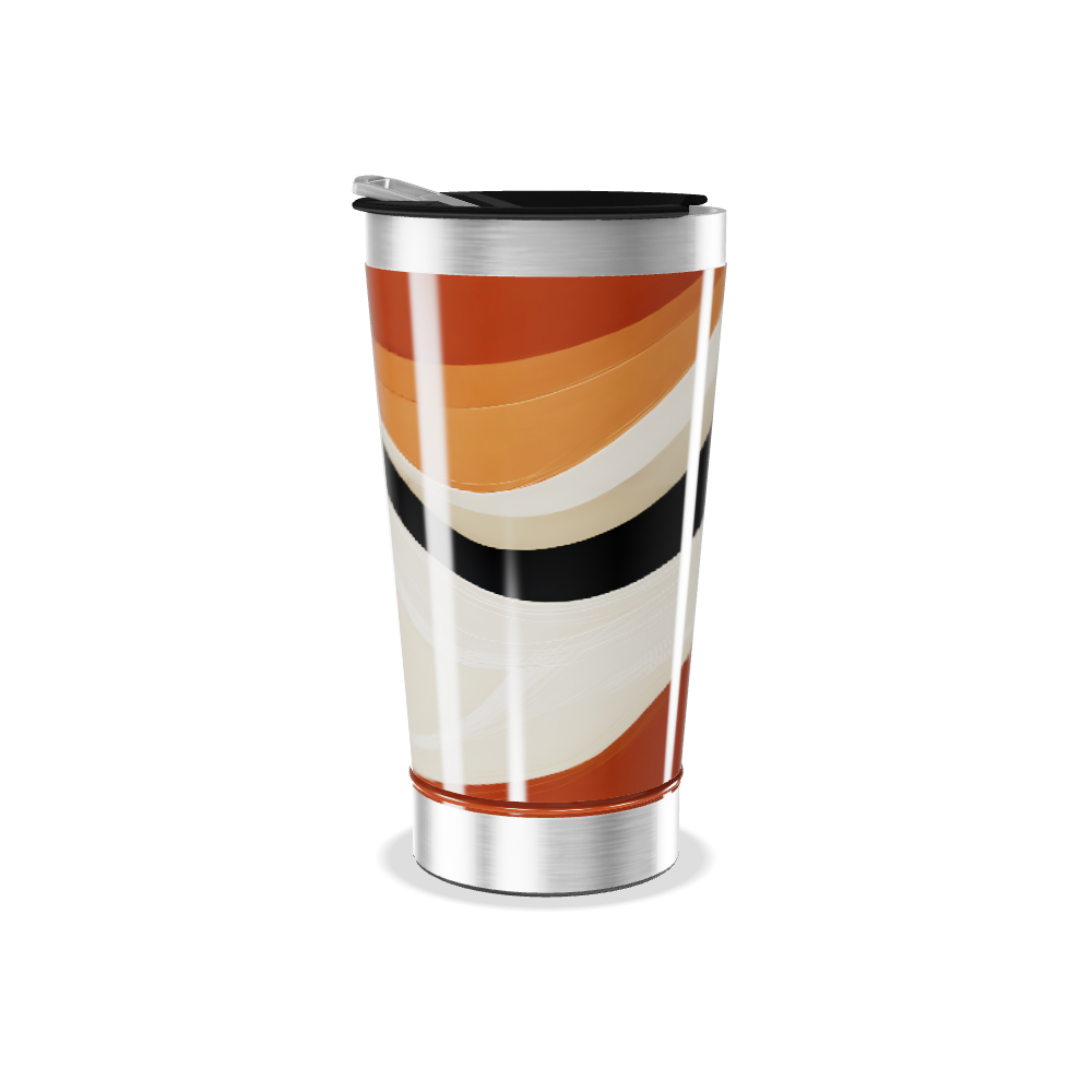 Copo Térmico - Listras Coloridas Inox