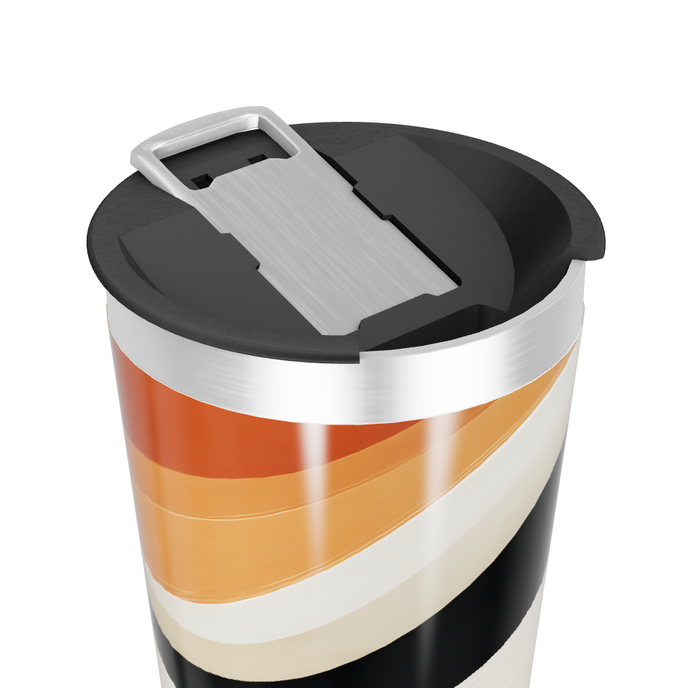 Copo Térmico - Listras Coloridas Inox