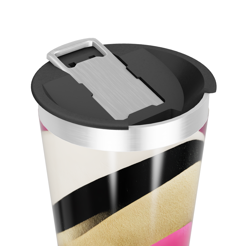 Copo Térmico - Estampa Abstrata Colorida