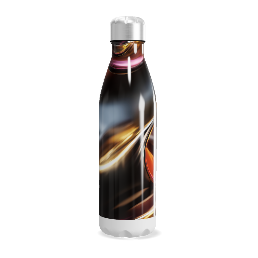 Garrafa Inox - Estampa Abstrata Colorida