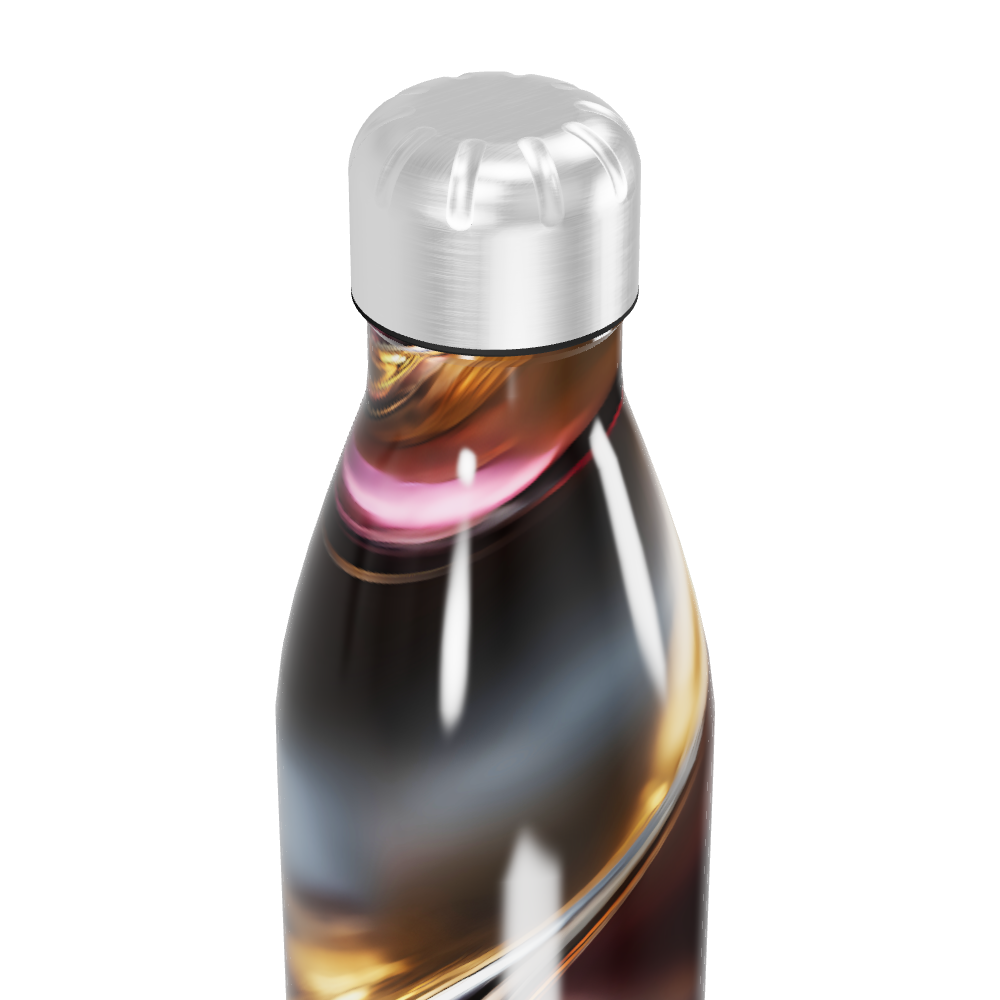 Garrafa Inox - Estampa Abstrata Colorida