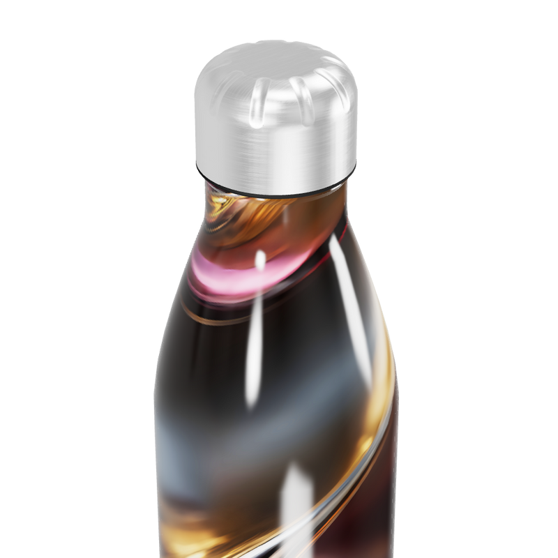 Garrafa Inox - Estampa Abstrata Colorida