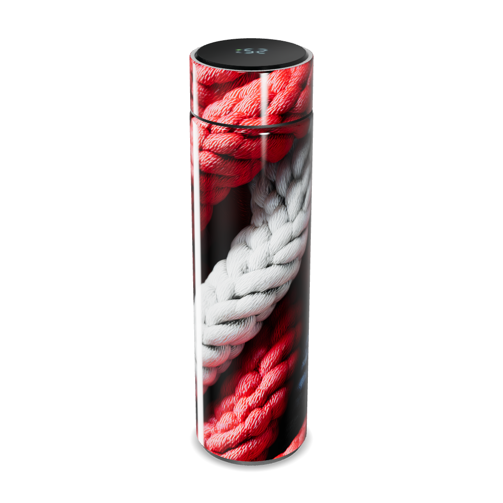 Garrafa Térmica Touch - Estampa Trançada Colorida