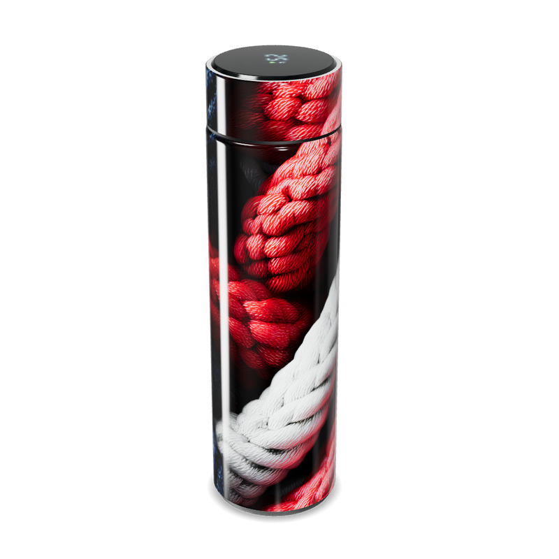 Garrafa Térmica Touch - Estampa Trançada Colorida