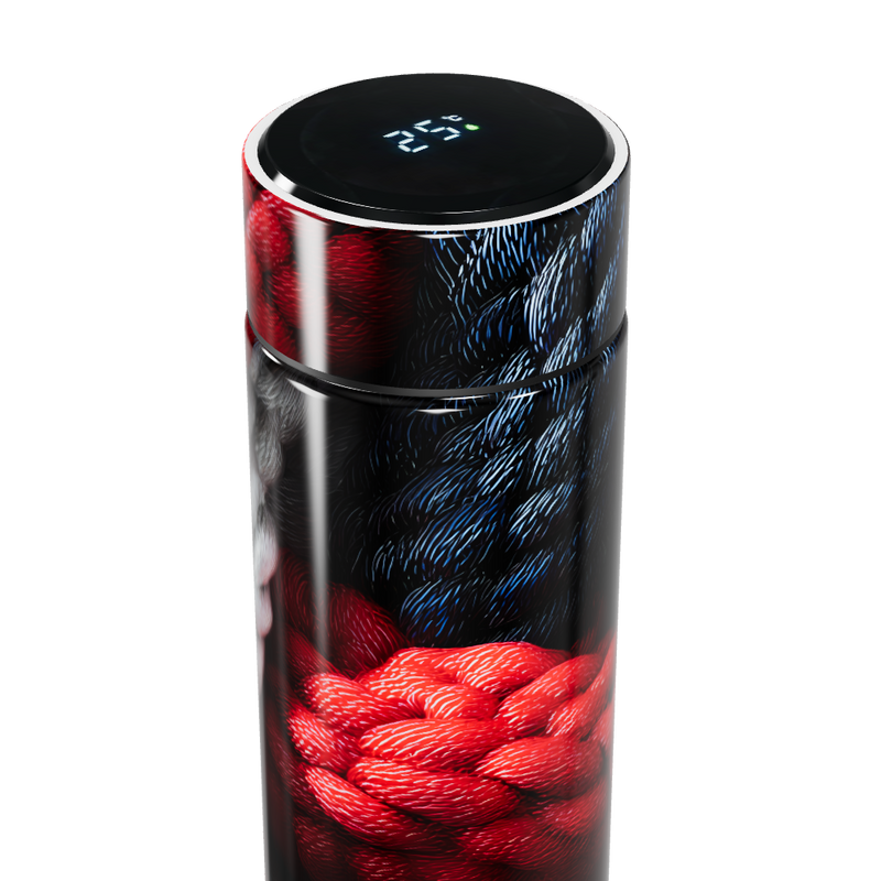 Garrafa Térmica Touch - Estampa Trançada Colorida