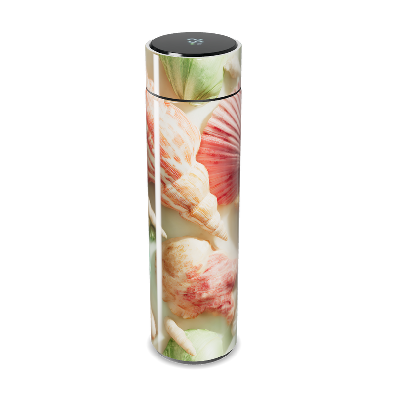 Garrafa Térmica Touch - Estampa Conchas e Folhas