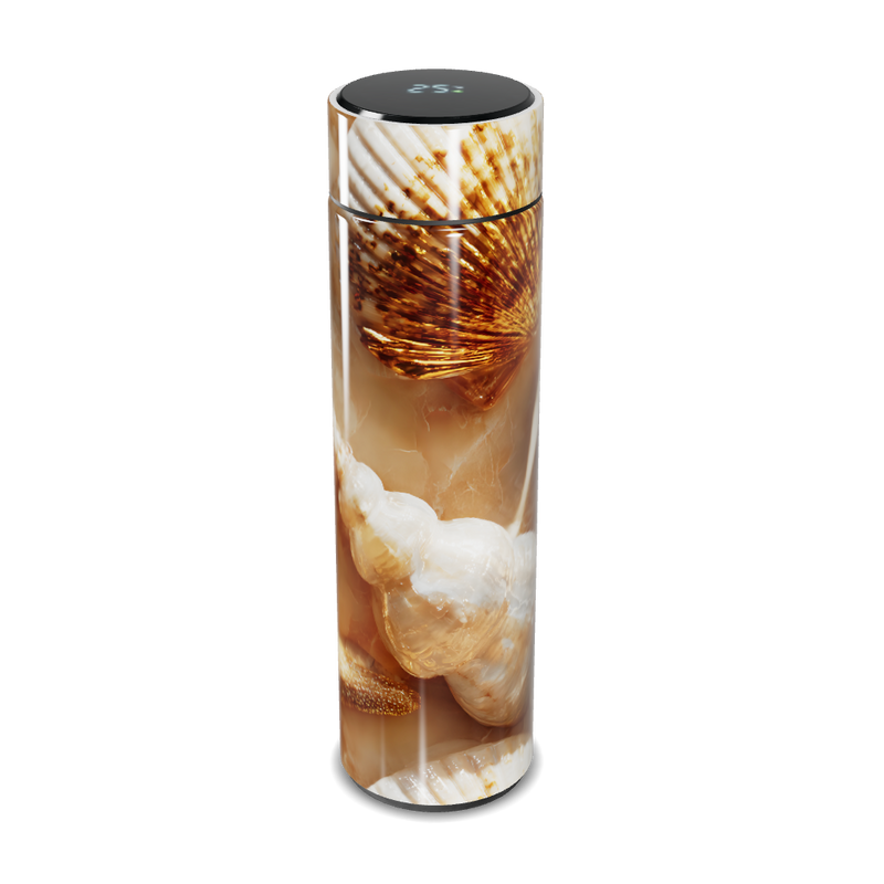 Garrafa Térmica Touch - Conchas Marrom