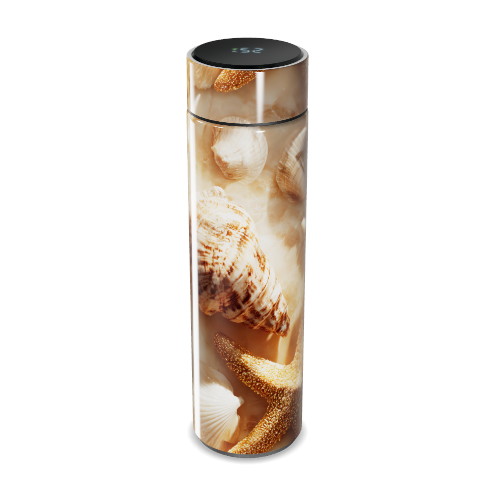 Garrafa Térmica Touch - Conchas Marrom