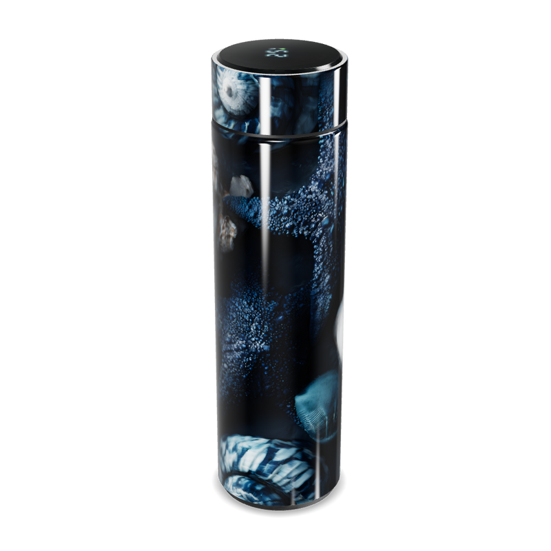 Garrafa Térmica Touch - Azul Marinho com Estampa