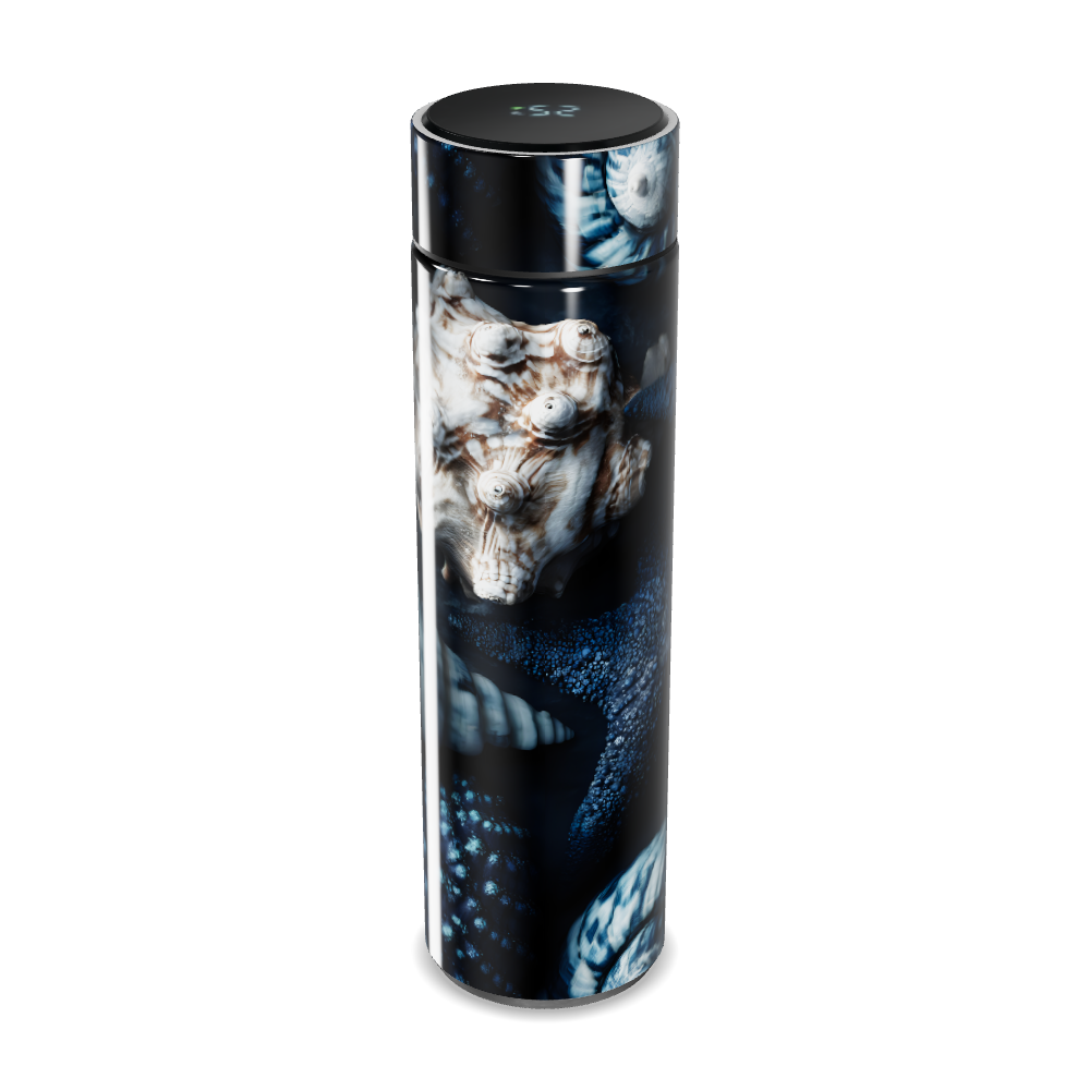 Garrafa Térmica Touch - Azul Marinho com Estampa