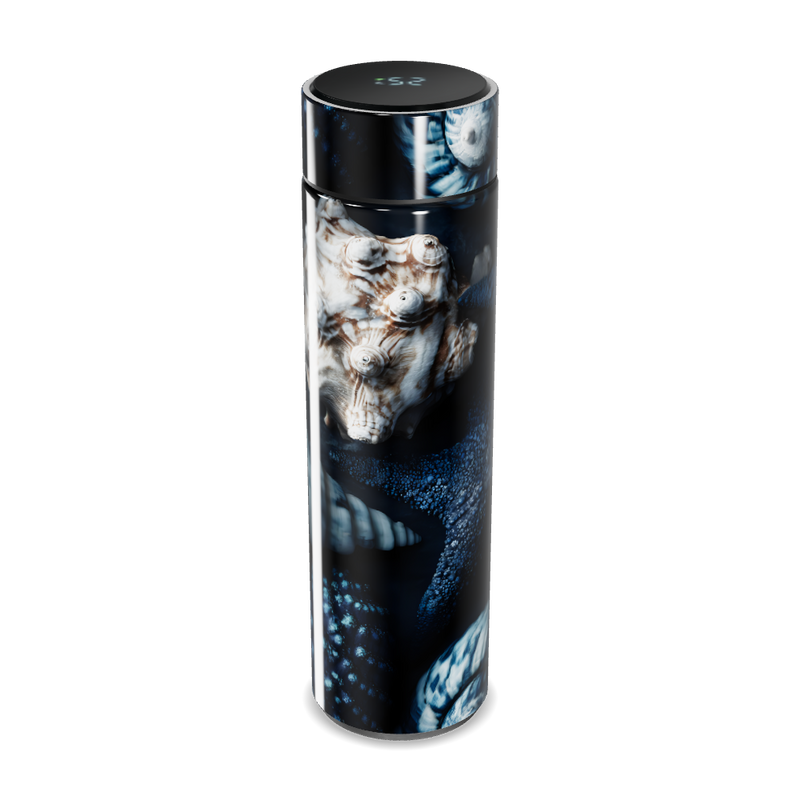 Garrafa Térmica Touch - Azul Marinho com Estampa