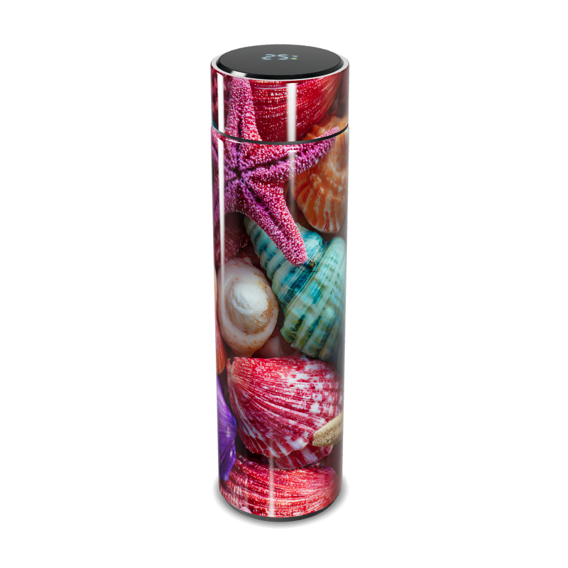 Garrafa Térmica Touch - Estampa Conchas Coloridas