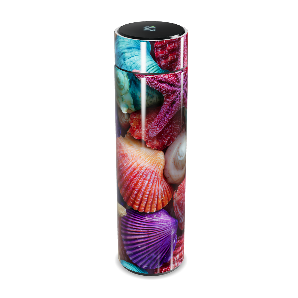 Garrafa Térmica Touch - Estampa Conchas Coloridas