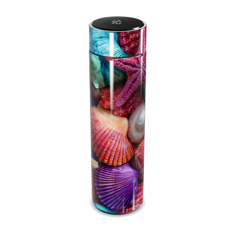 Garrafa Térmica Touch - Estampa Conchas Coloridas