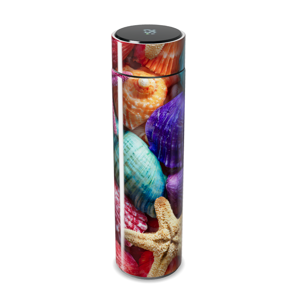 Garrafa Térmica Touch - Estampa Conchas Coloridas