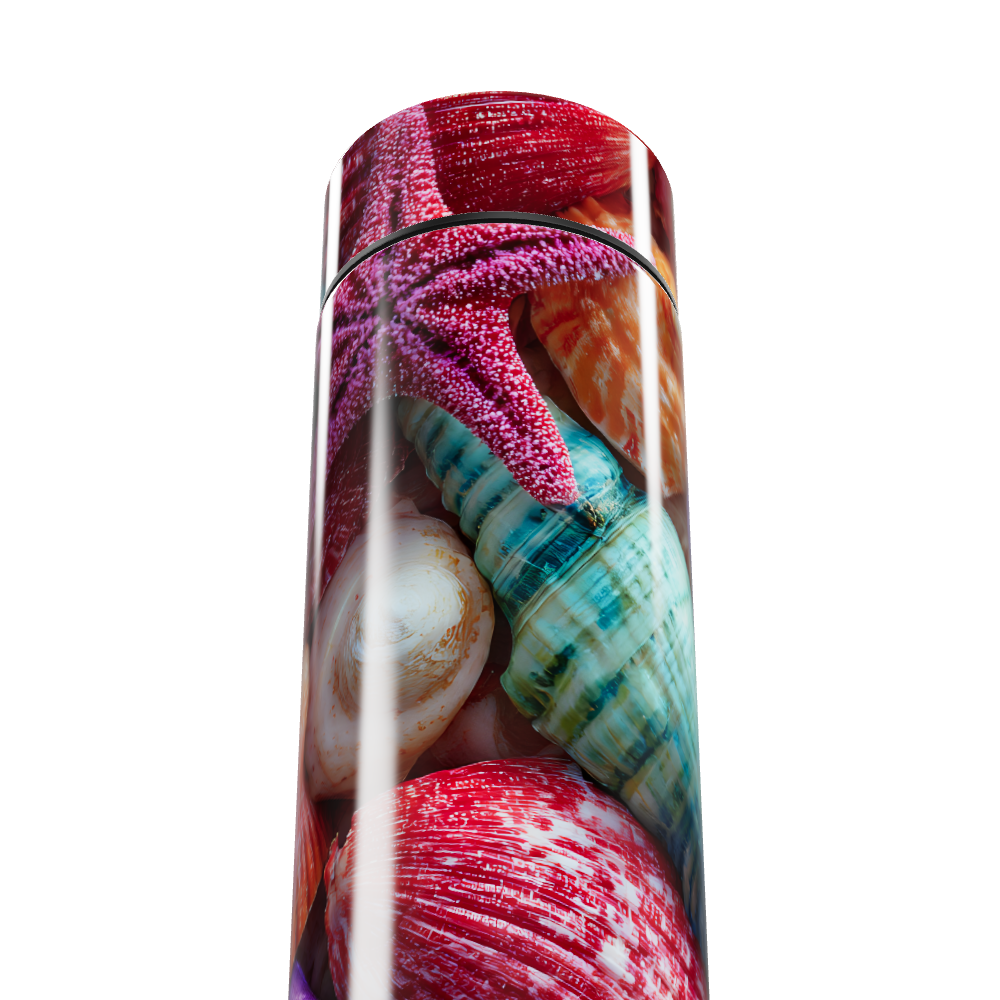 Garrafa Térmica Touch - Estampa Conchas Coloridas