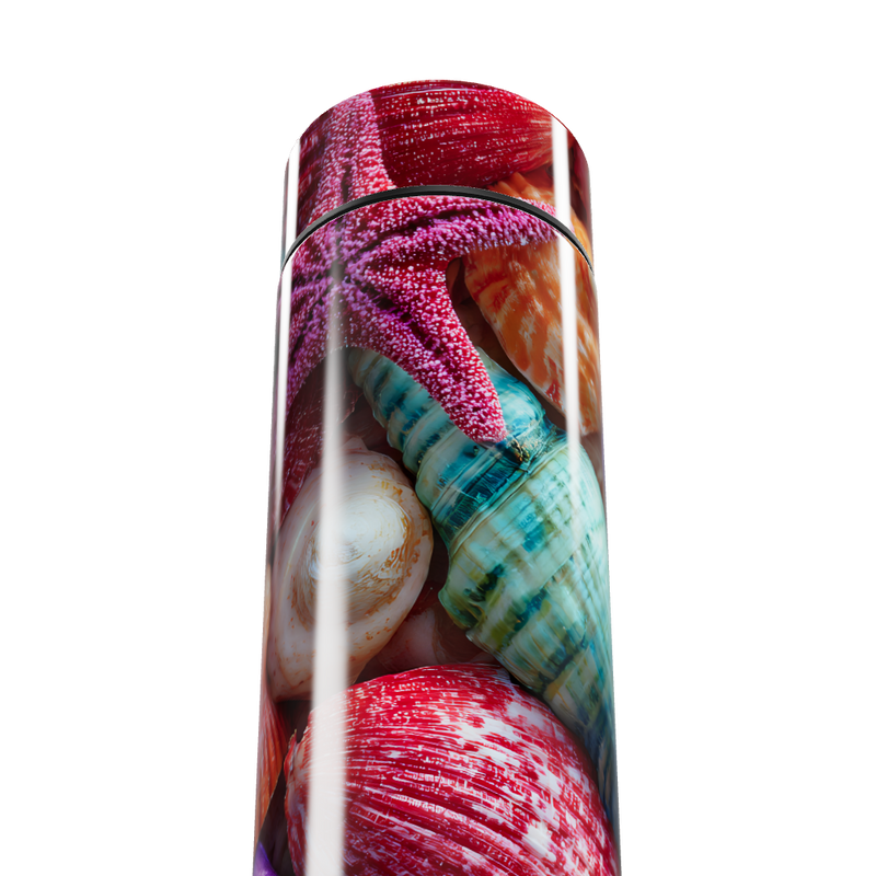 Garrafa Térmica Touch - Estampa Conchas Coloridas