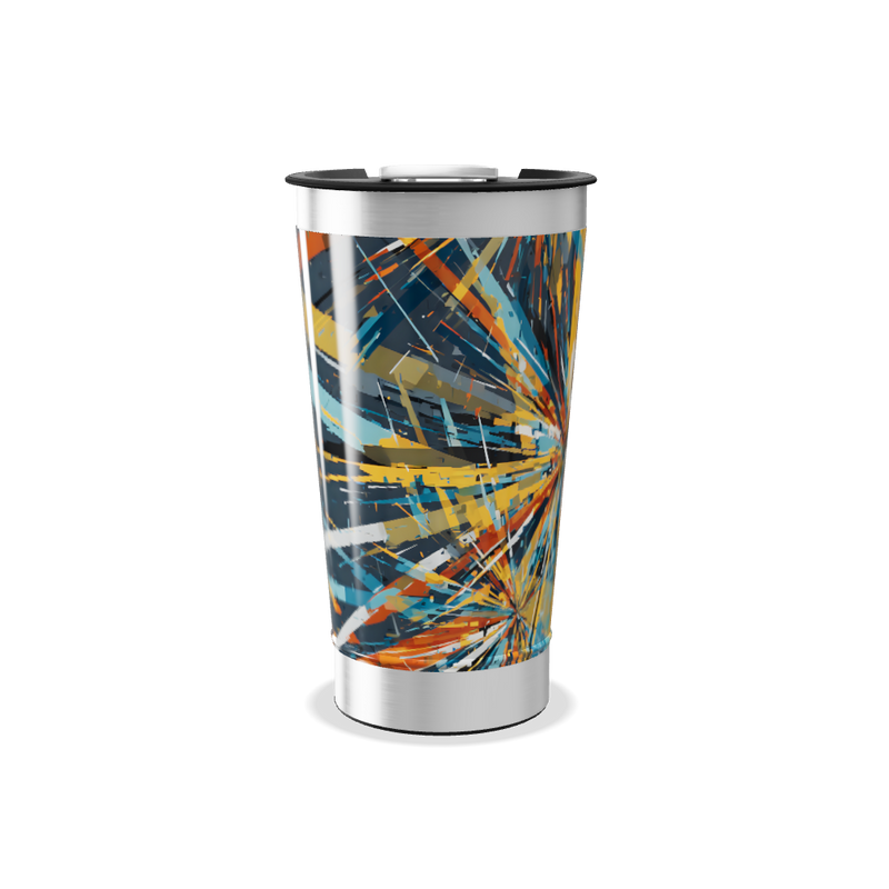 Copo Térmico - Estampa Abstrata Colorida