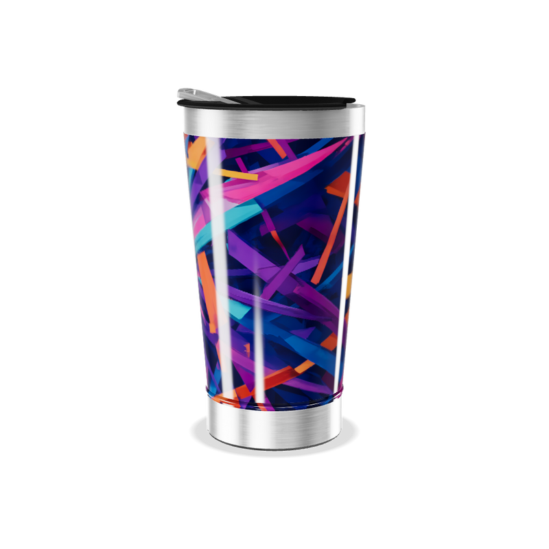 Copo Térmico - Estampa Colorida Abstrata