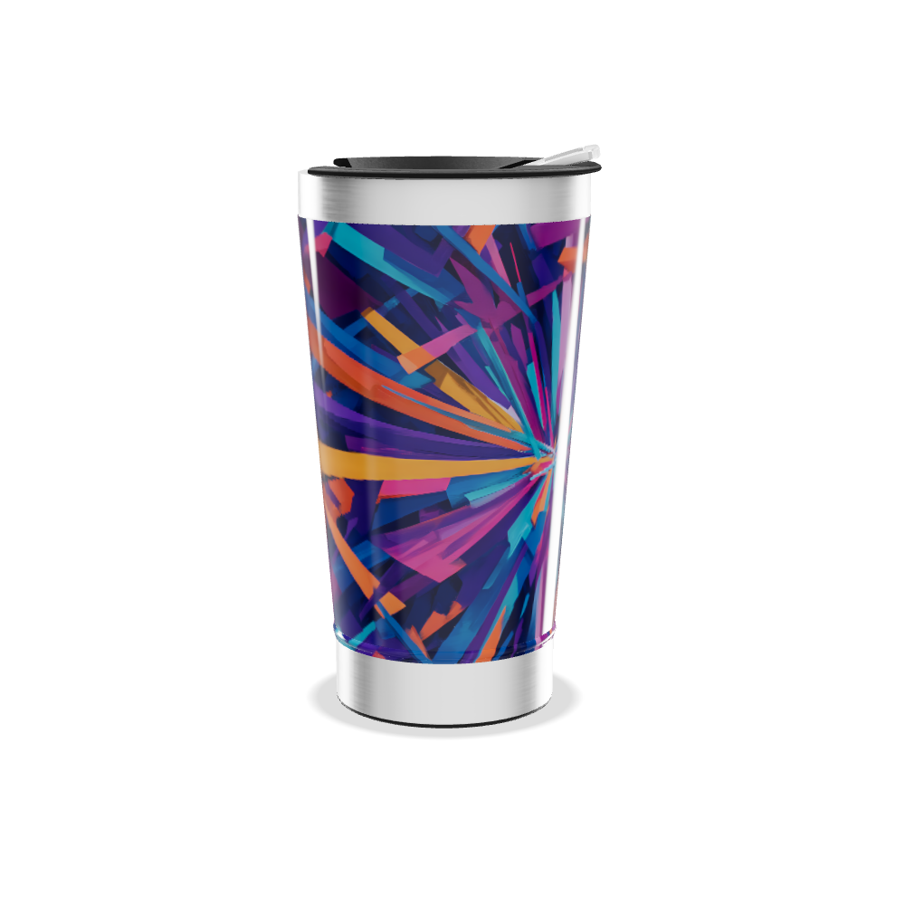 Copo Térmico - Estampa Colorida Abstrata