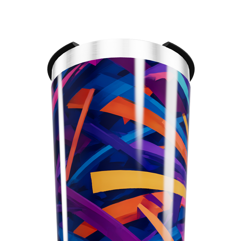 Copo Térmico - Estampa Colorida Abstrata