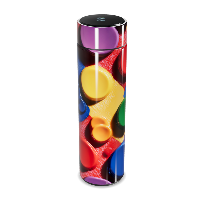 Garrafa Térmica Touch - Colorida com Display Digital