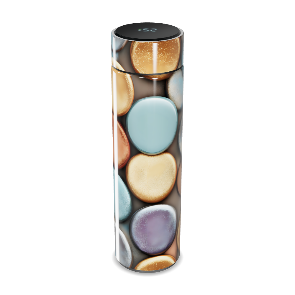 Garrafa Térmica Touch - Estampa Pedras Coloridas