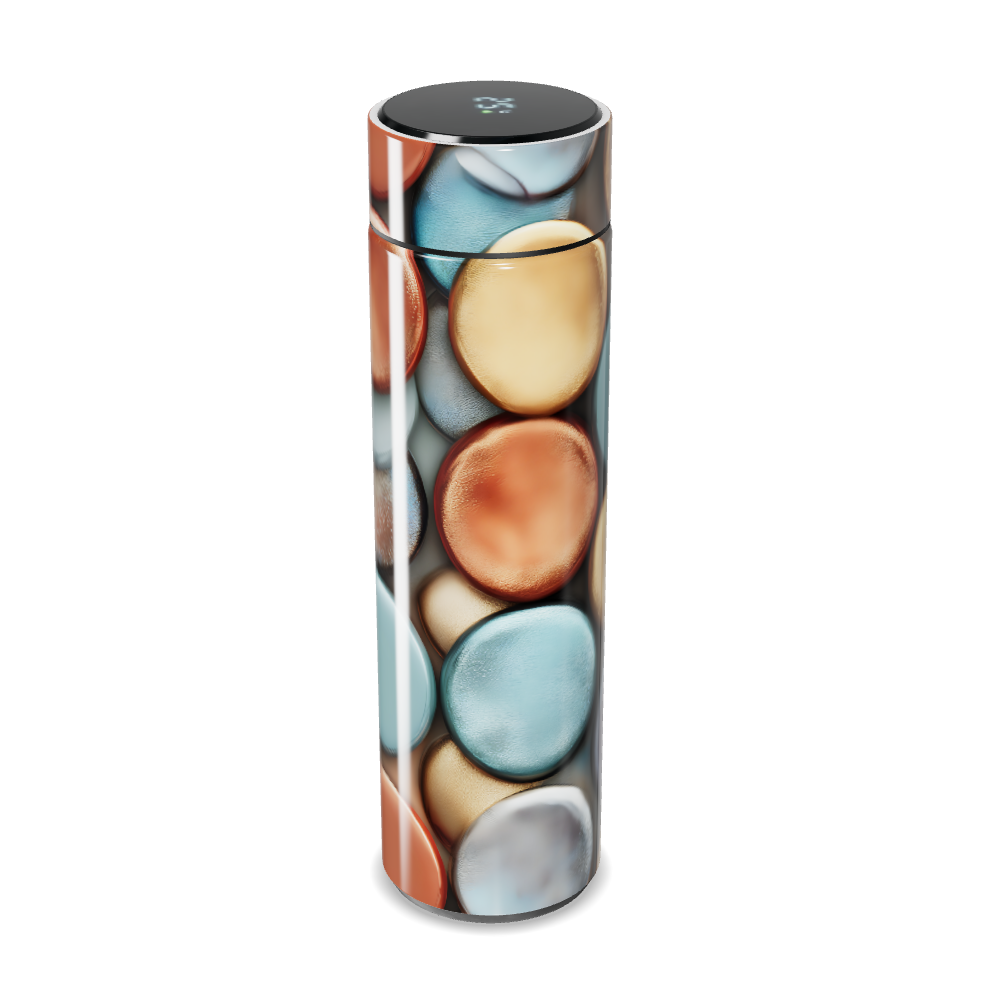 Garrafa Térmica Touch - Estampa Pedras Coloridas