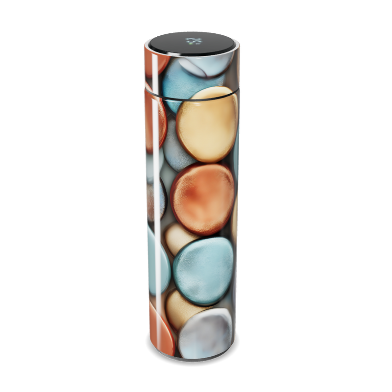 Garrafa Térmica Touch - Estampa Pedras Coloridas