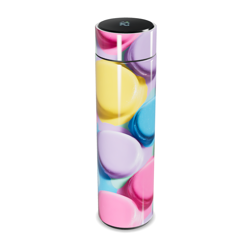 Garrafa Térmica Touch - Macarons Coloridos