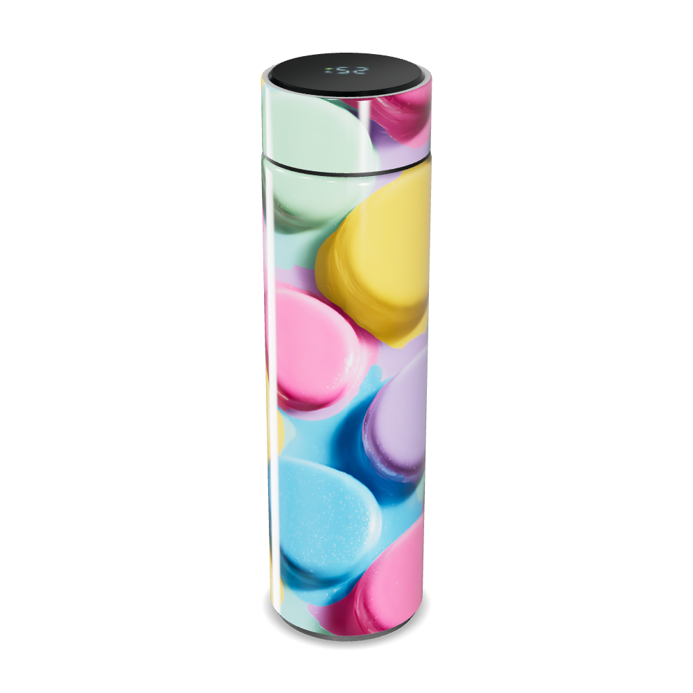 Garrafa Térmica Touch - Macarons Coloridos