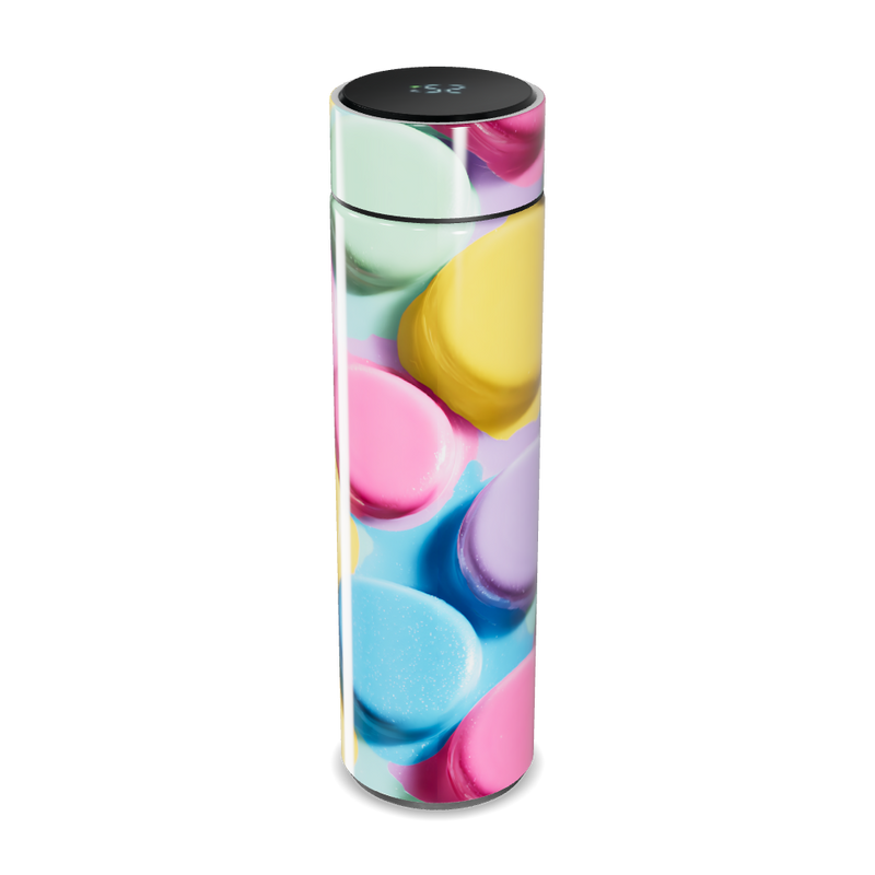 Garrafa Térmica Touch - Macarons Coloridos