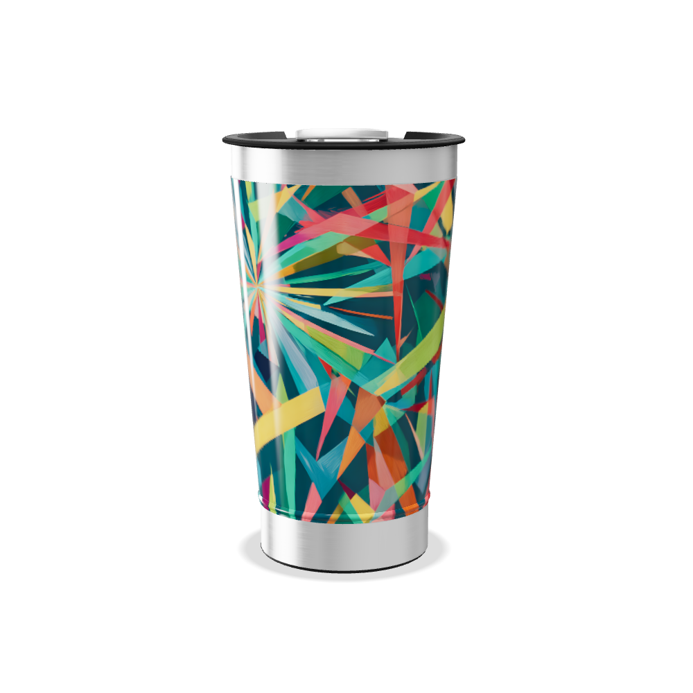 Copo Térmico - Estampa Geométrica Colorida