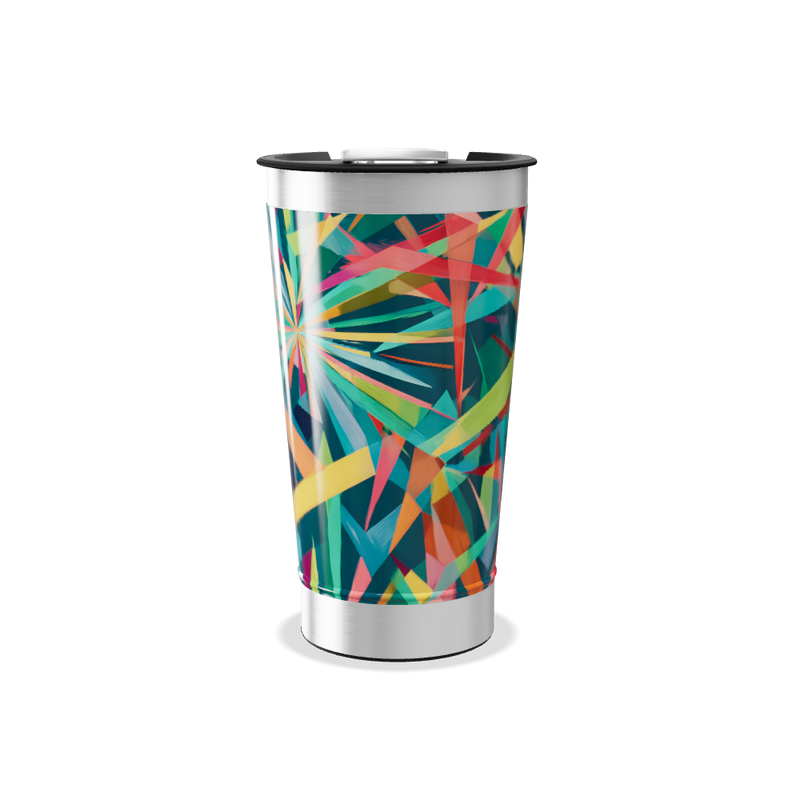 Copo Térmico - Estampa Geométrica Colorida