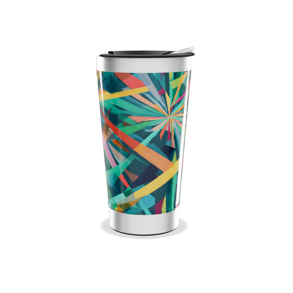 Copo Térmico - Estampa Geométrica Colorida