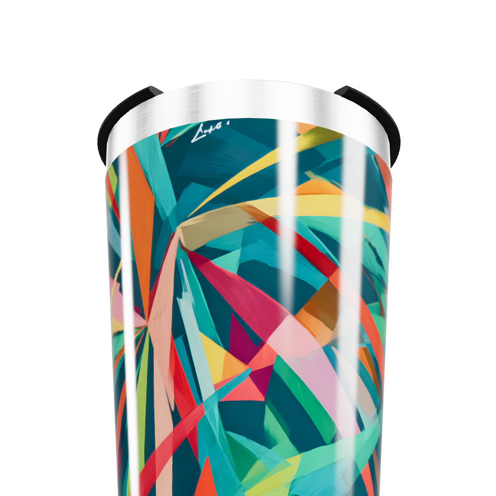 Copo Térmico - Estampa Geométrica Colorida
