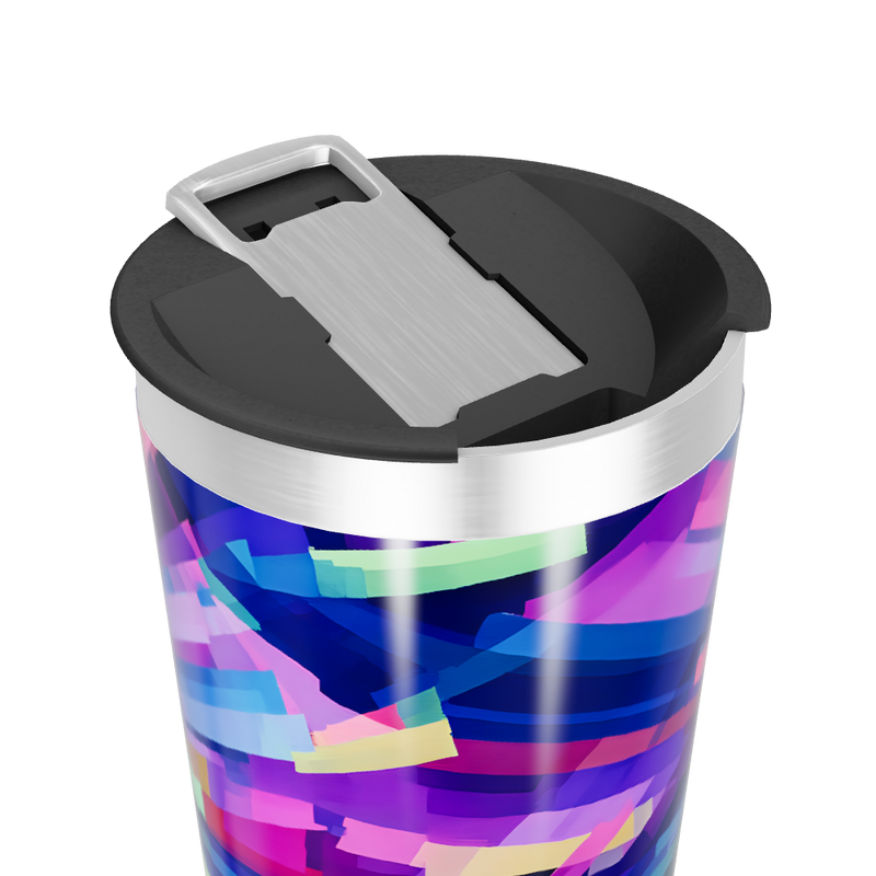 Copo Térmico - Estampa Abstrata Colorida