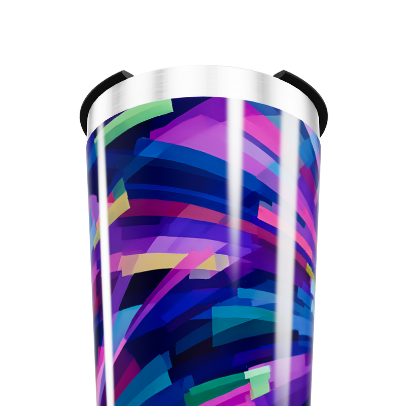 Copo Térmico - Estampa Abstrata Colorida
