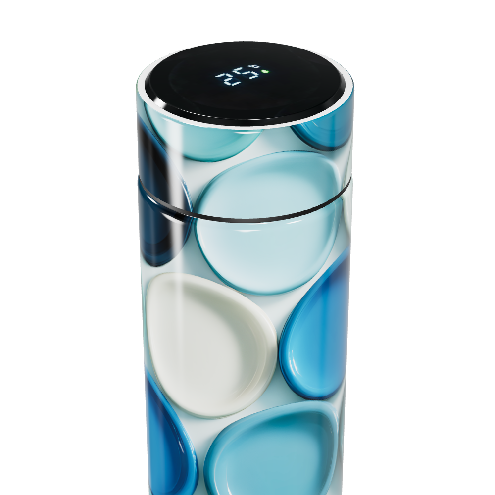 Garrafa Térmica Touch Estampa Azul