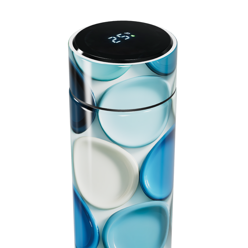 Garrafa Térmica Touch Estampa Azul