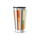Copo Térmico - Colorido com Listras Verticais