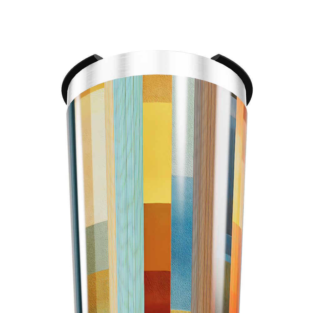 Copo Térmico - Colorido com Listras Verticais