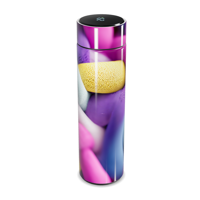 Garrafa Térmica Touch - Colorida Digital Display